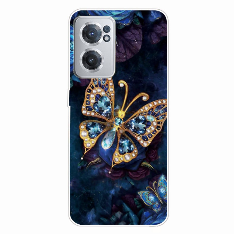 OnePlus Nord CE 2 5G Schmetterling Leuchtendes Cover