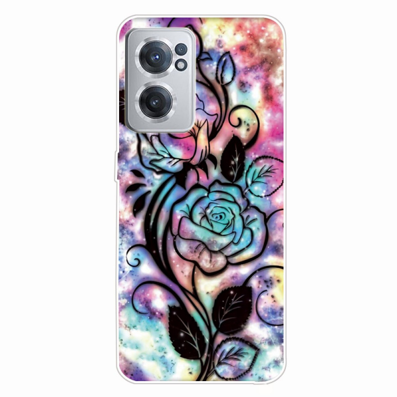 OnePlus Nord CE 2 5G Psychedelic Flowers Cover
