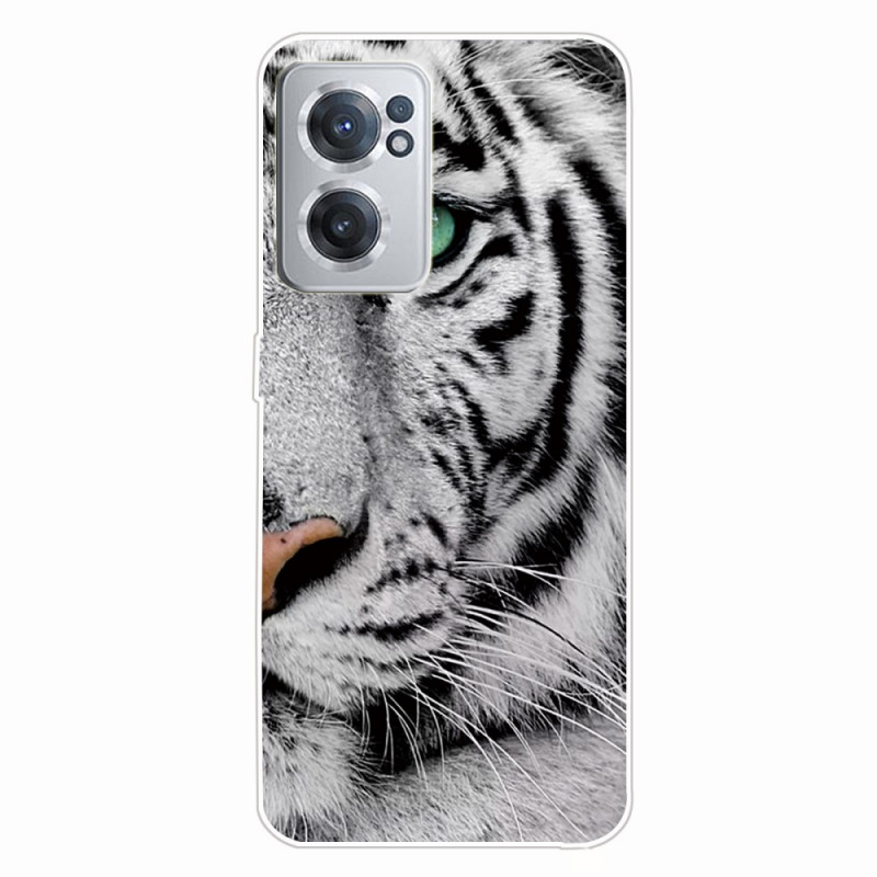 OnePlus Nord CE 2 5G Tiger Cover Weiß