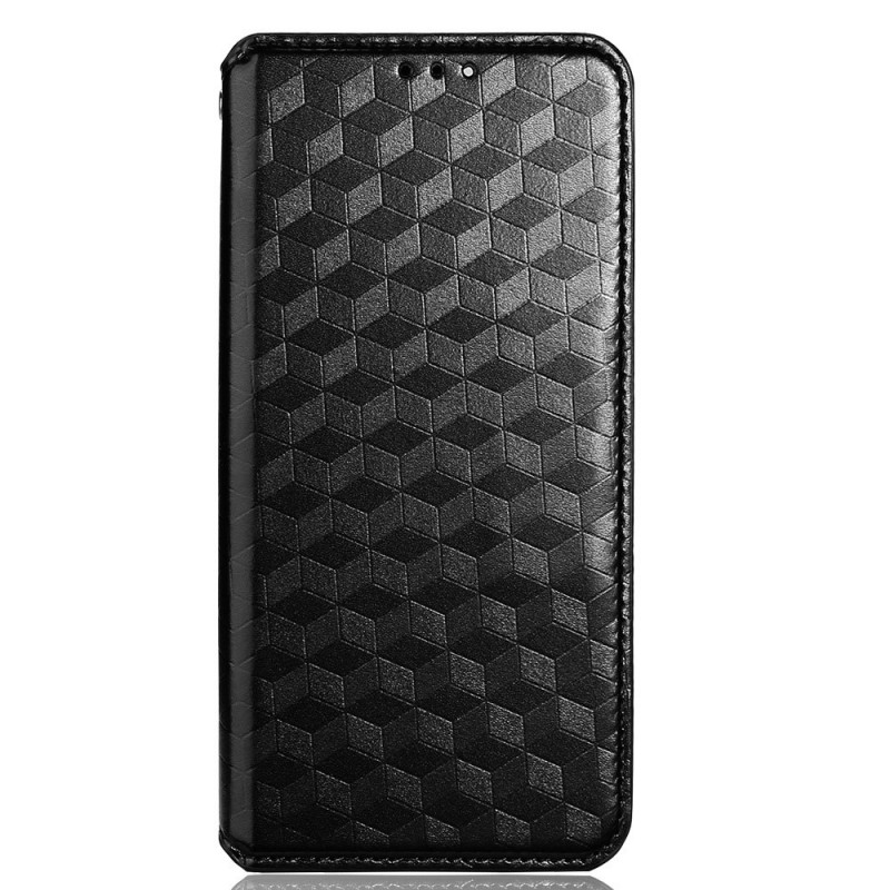 Flip Cover Oppo Reno 7 Lederoptik Würfel 3D