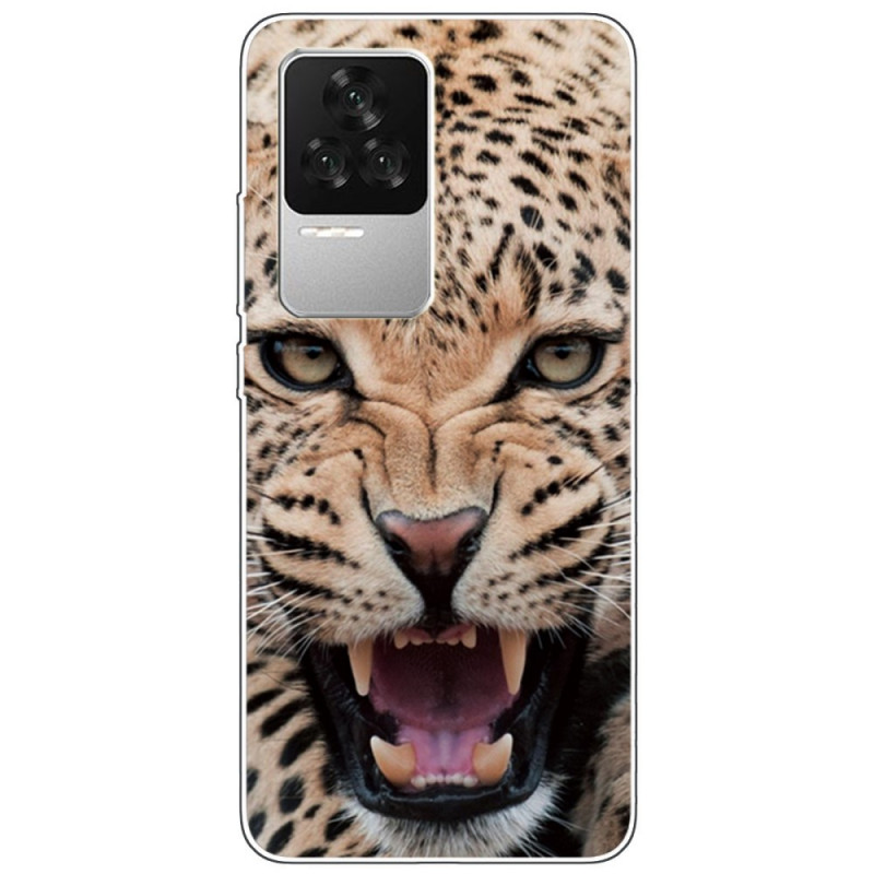 Poco F4 Silikon Leopard Cover