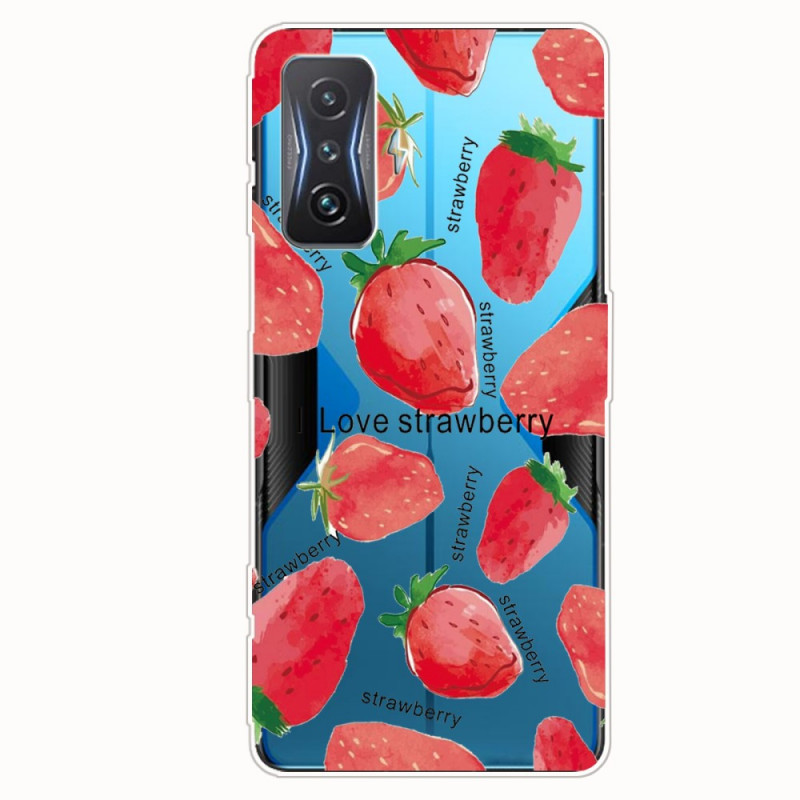 Hülle Poco F4 GT Mehrere Erdbeeren