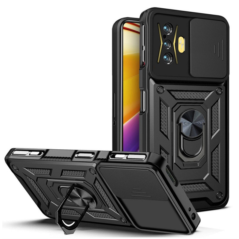 Poco F4 GT Ultra Resistant Cover mit Ring-Stütze