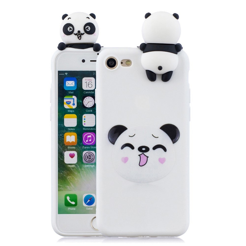 iPhone Cover SE 3 / SE 2 / 8 / 7 Panda Fun 3D