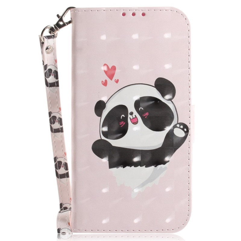 Tasche Poco X4 Pro 5G Kleiner Panda mit Riemen