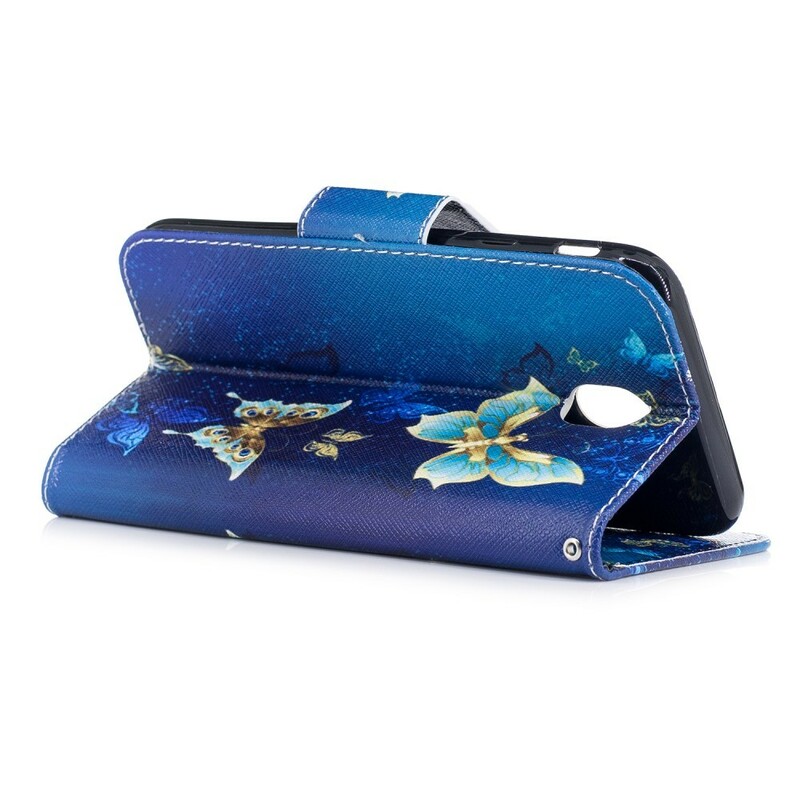 Hülle Samsung Galaxy J7 2017 Schmetterlinge In Der Nacht