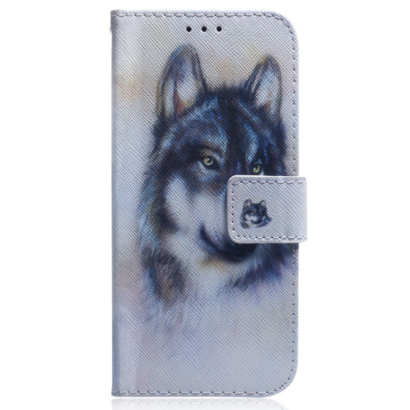 OnePlus Nord 2T 5G Wolf Aquarell Tasche mit Riemen