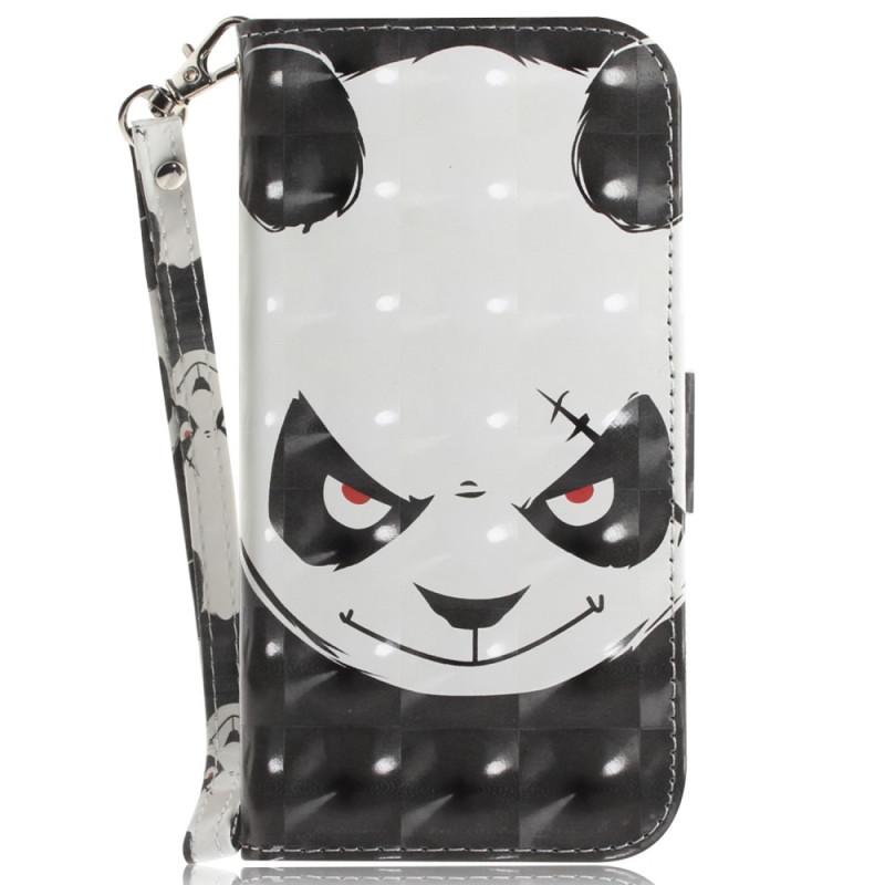 OnePlus Nord 2T 5G Angry Panda Tasche mit Riemen