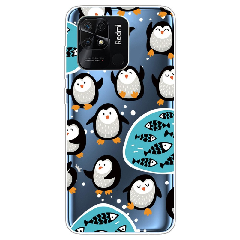 Xiaomi Redmi 10C Transparent Pinguin Cover