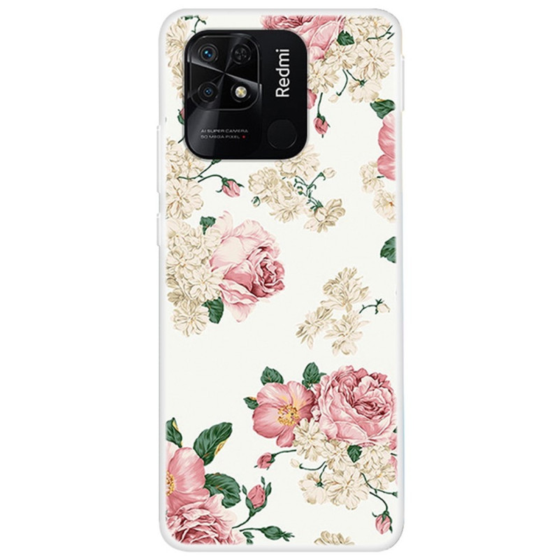 Xiaomi Redmi 10C Cover Schöne Blumen