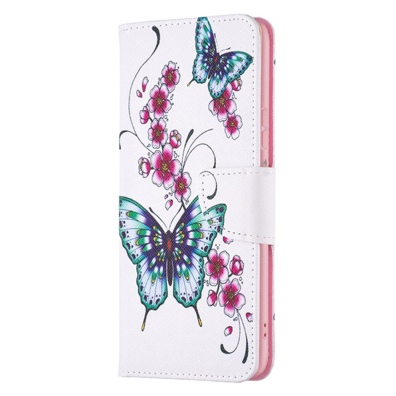 Xiaomi Redmi 10C Hülle Bunte Schmetterlinge