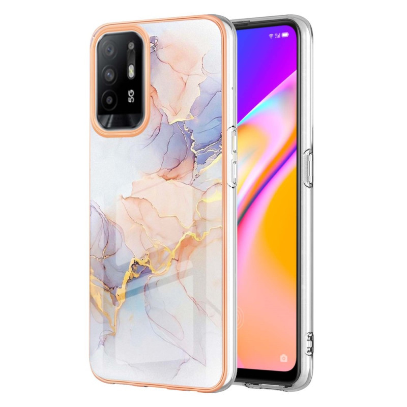 Oppo A94 5G Marmor Pastell Cover