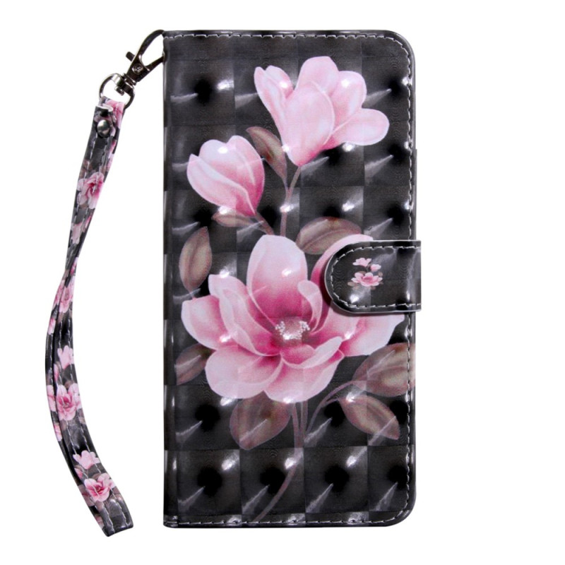 Oppo A94 5G Blumen Tasche mit Riemen
