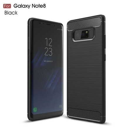 Samsung Galaxy Note 8 Kohlefaser Cover Gebürstet
