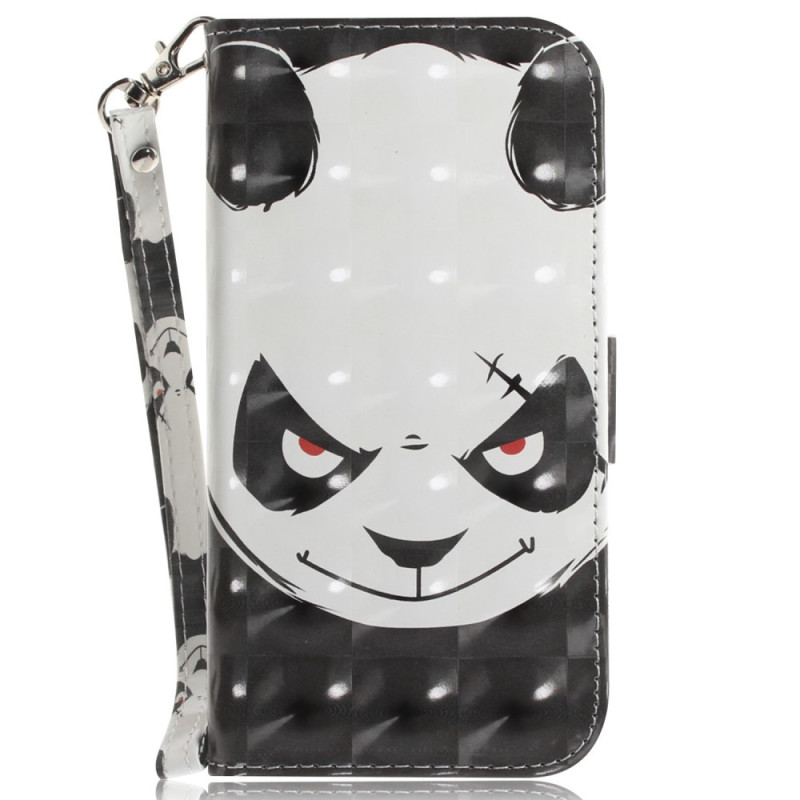 Tasche Realme C35 Angry Panda mit Trageriemen
