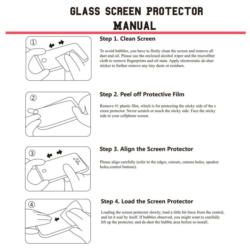 Schutz aus gehärtetem Glas für Samsung Galaxy Note 8