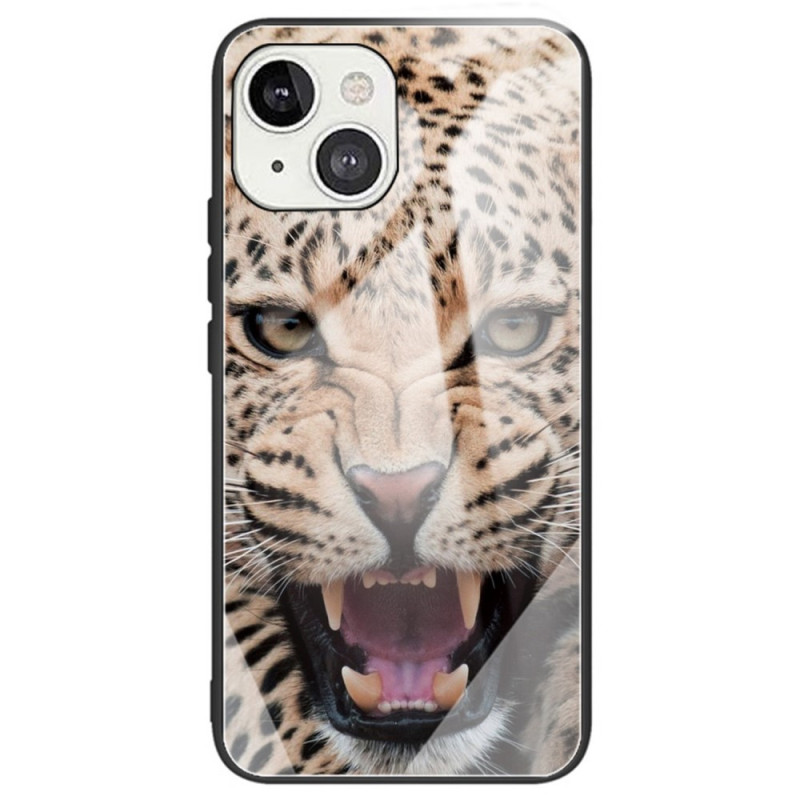 iPhone 14 Panzerglas Leopard Cover