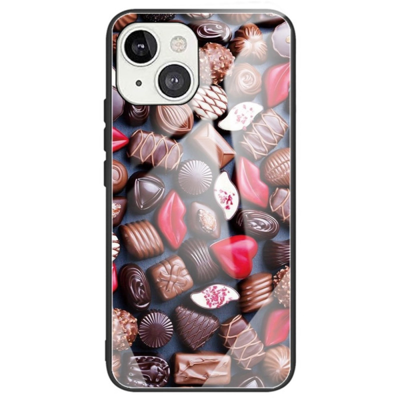 iPhone Cover 14 Panzerglas Schokolade