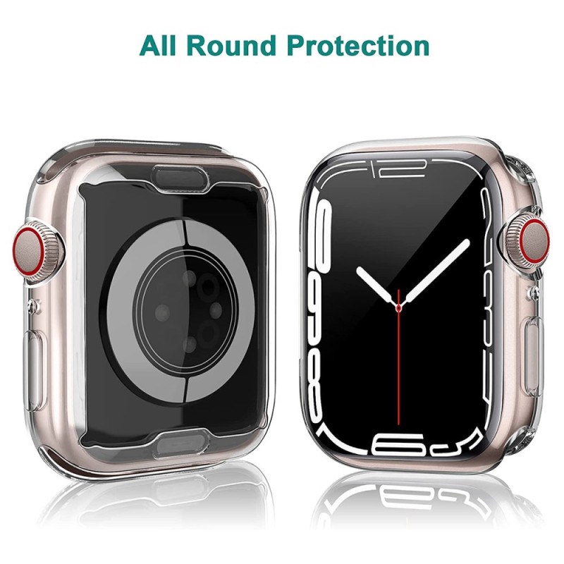 Gehäuse Apple Watch Series 7 41mm Transparent Vollständiger Schutz