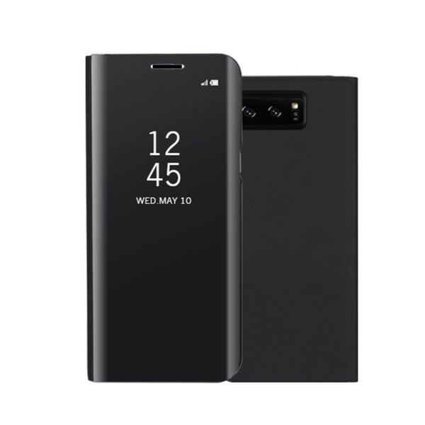 Flip Cover Samsung Galaxy Note 8 Spiegel Und Leder-Effekt