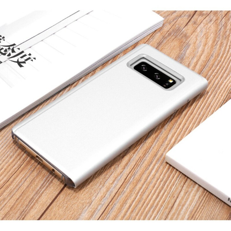 Flip Cover Samsung Galaxy Note 8 Spiegel Und Leder-Effekt