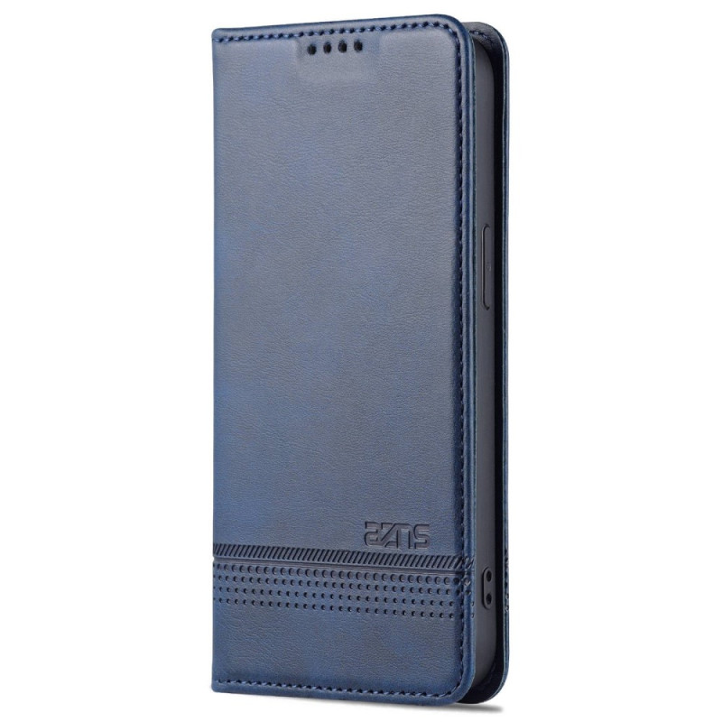 Flip Cover iPhone 14 Style Leder AZNS