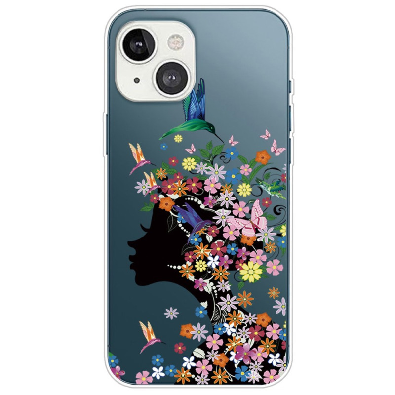 iPhone 14 Plus Cover Schöner Blumenkopf