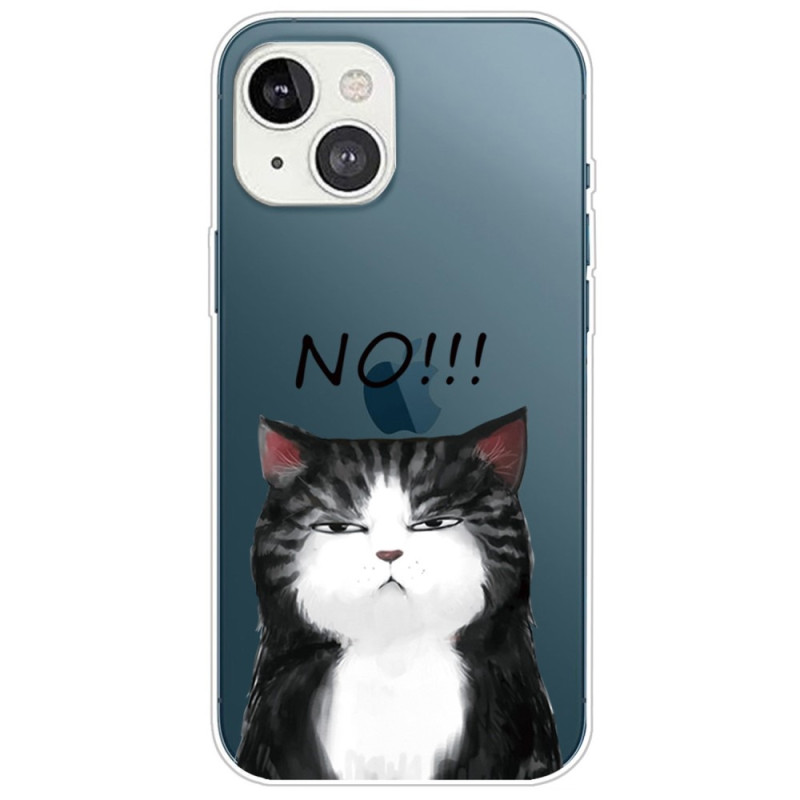 iPhone 14 Plus Silikonhülle Katze No