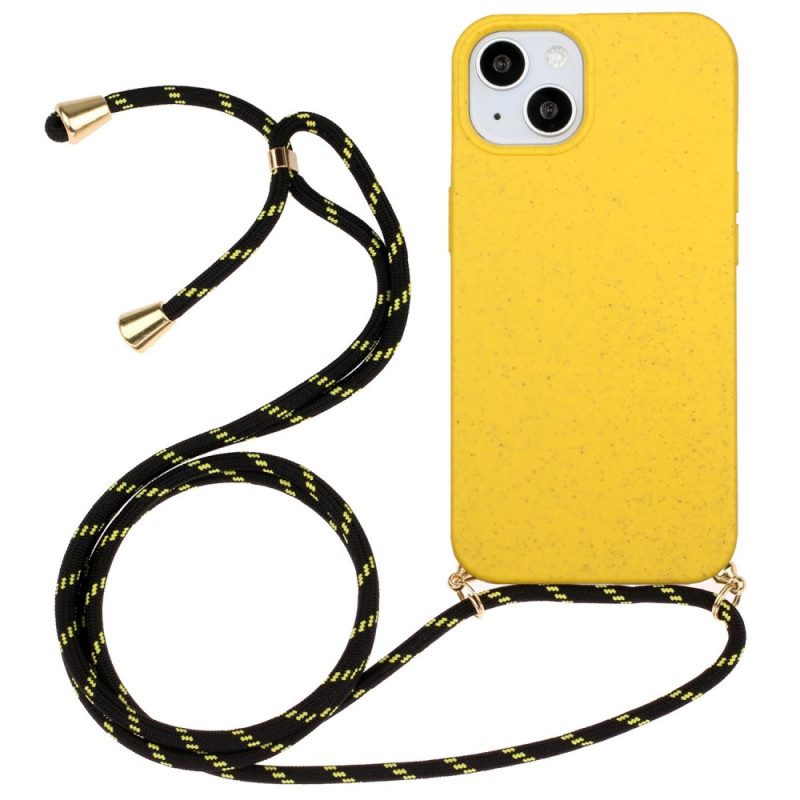 iPhone 14 Plus Silikonhülle mit farbiger Kordel