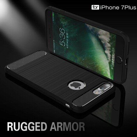 iPhone 7 Plus / 8 Plus Ultra Kohlefaser Cover Gebürstet