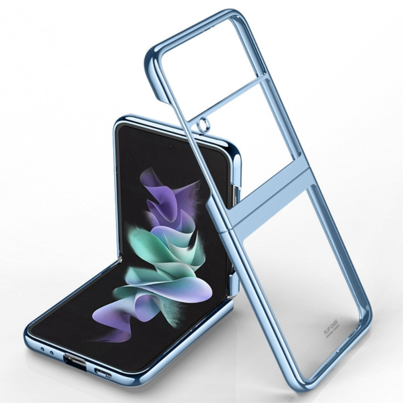 Samsung Galaxy Z Flip 4 Cover Transparent Metallic Konturen