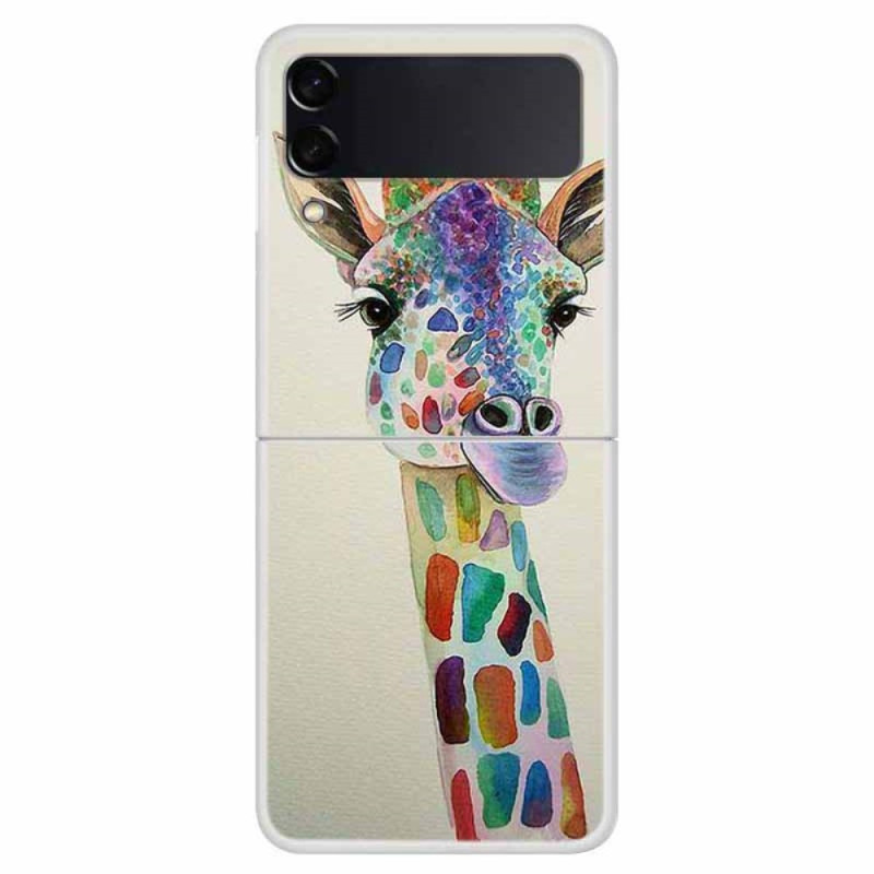 Samsung Galaxy Z Flip 4 Giraffe Cover Farbig