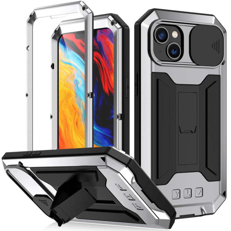 Ultra widerstandsfähige iPhone 14 Hülle mit gehärtetem Glas Display