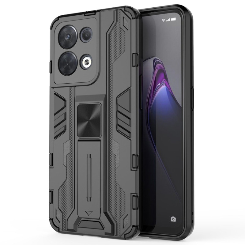 Oppo Reno 8 Cover Abnehmbare Halterung Vertikal und Horizontal