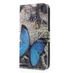 iPhone X Hülle Schmetterling Blau