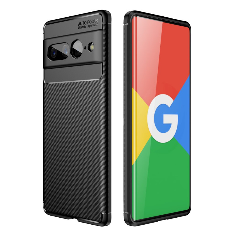 Google Pixel 7 Pro Flexible Kohlefaser Texture Cover