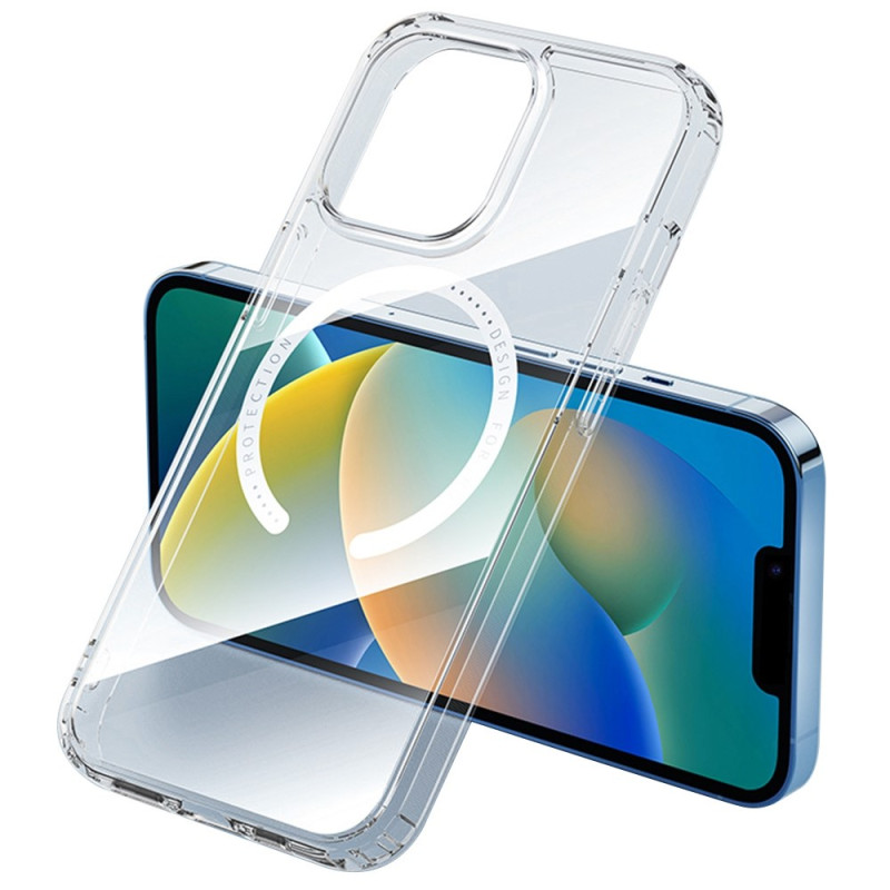 Transparentes iPhone 14 Plus Cover Kompatibel mit MagSafe ROOK