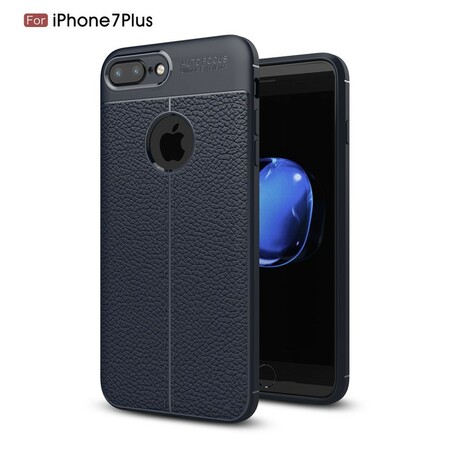 iPhone 8 Plus / 7 Plus Cover Lederoptik Litschi