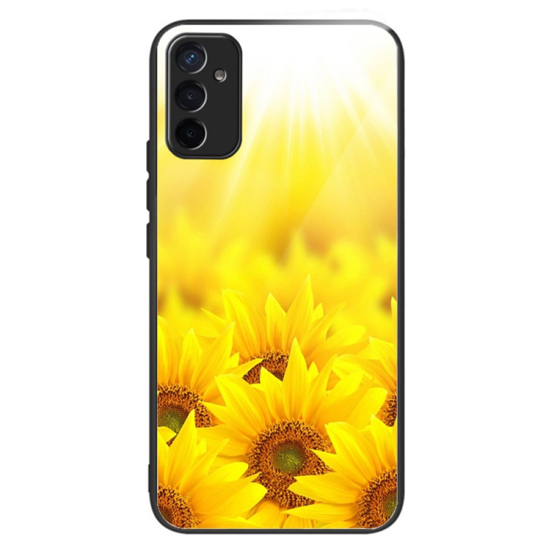 Samsung Galaxy M13 Panzerglas Sonnenblumen Cover