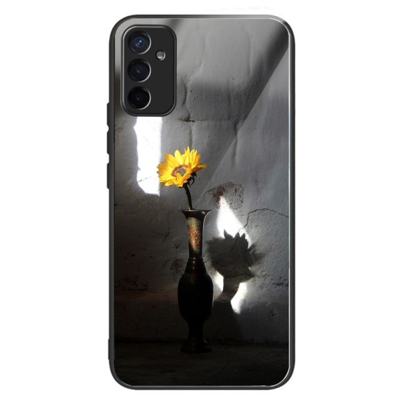 Samsung Galaxy M13 Hülle aus gehärtetem Glas Sonnenblumen
