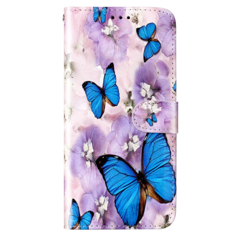 Xiaomi 12 Lite Tasche Bunte Schmetterlinge mit Trageriemen