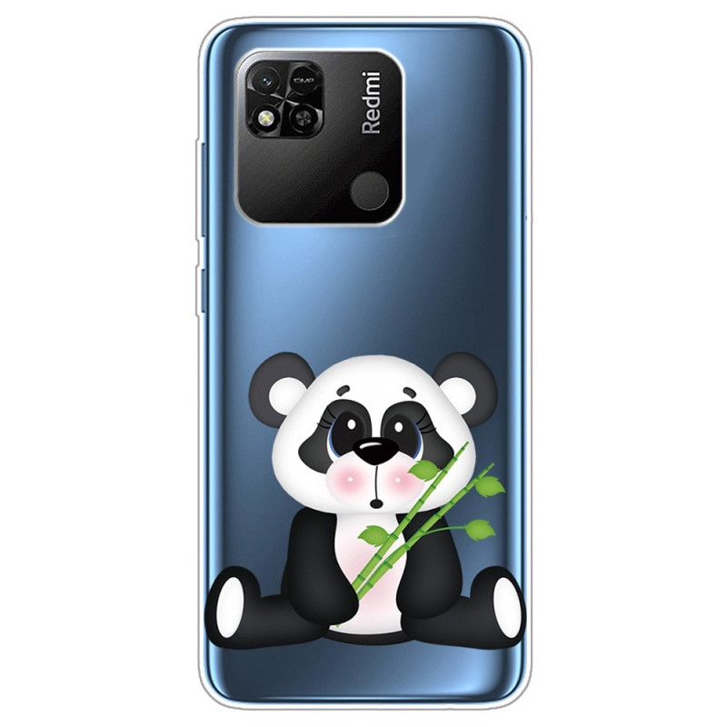 Xiaomi Redmi 10A Transparent Cover Hübscher Panda