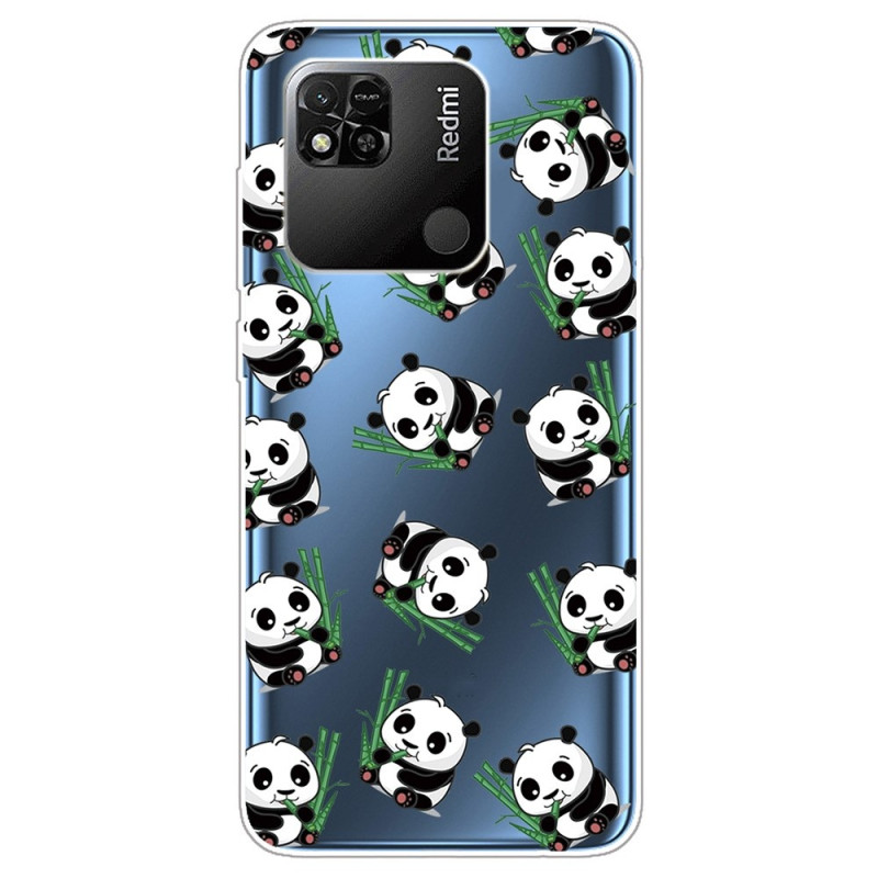 Xiaomi Redmi 10A Transparent Cover Kleine Pandas