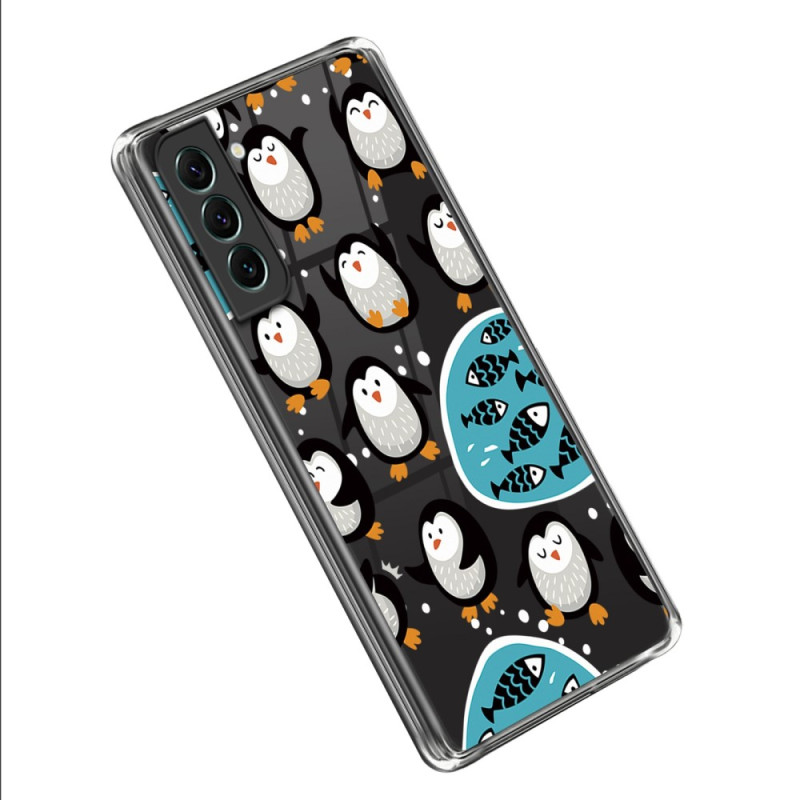 Samsung Galaxy S23 5G Transparent Pinguin Cover
