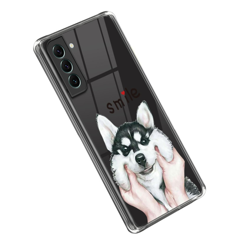 Samsung Galaxy S23 5G Transparent Cover Hund Smile