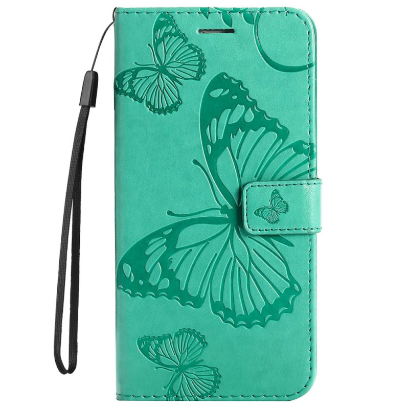 Samsung Galaxy S23 5G Riesige Schmetterlinge Tasche mit Riemen