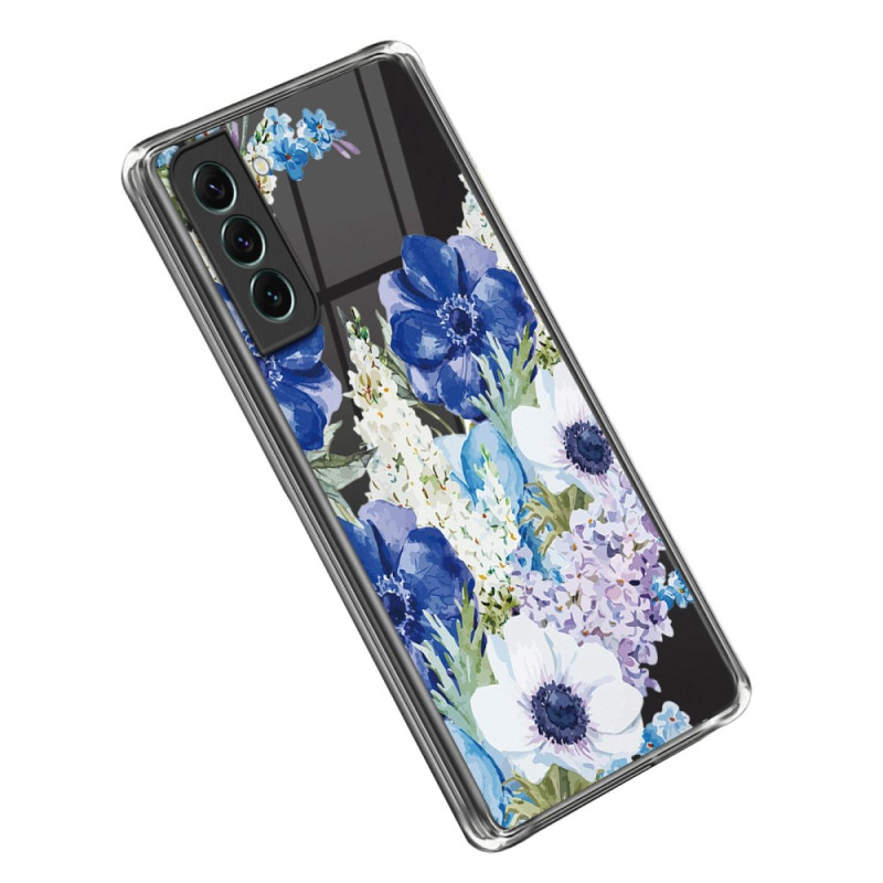 Samsung Galaxy S23 Plus 5G Transparent Blumen Cover