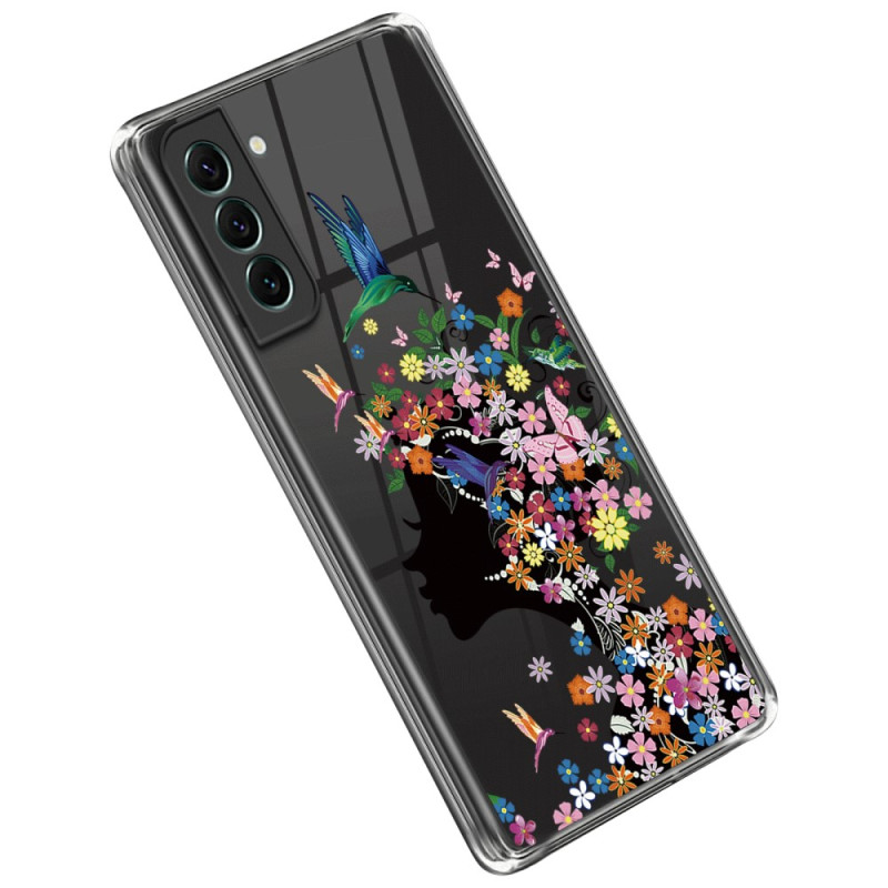 Samsung Galaxy S23 Plus 5G Transparent Blumenkopf Cover