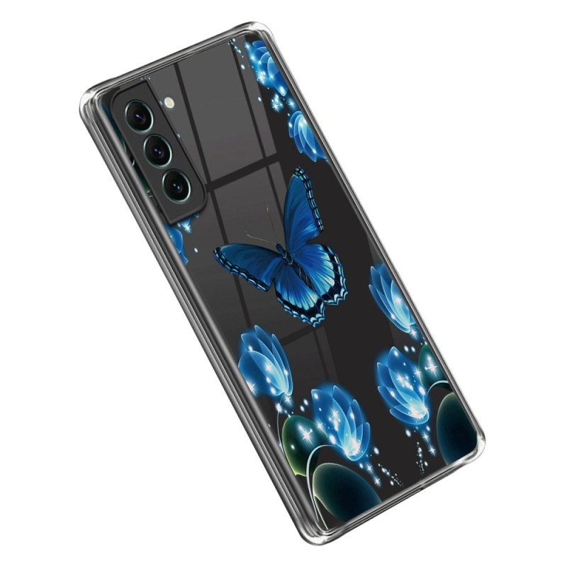 Samsung Galaxy S23 Plus 5G Cover Blaue Schmetterlinge