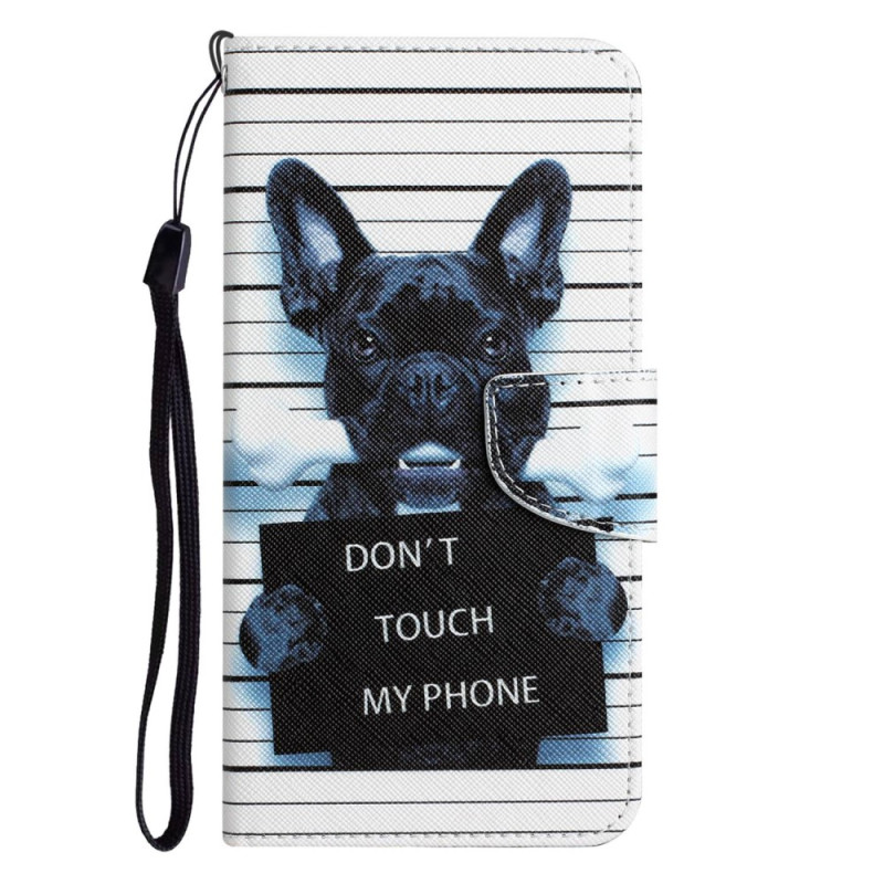 Samsung Galaxy S23 Plus 5G Hundehülle Don't Touch my Phone mit Trageband